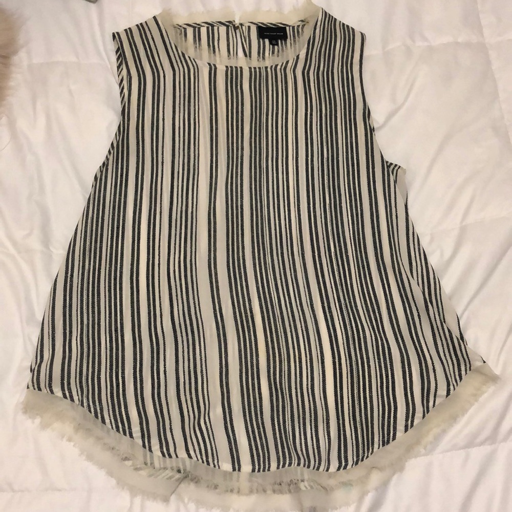 Silky striped tank